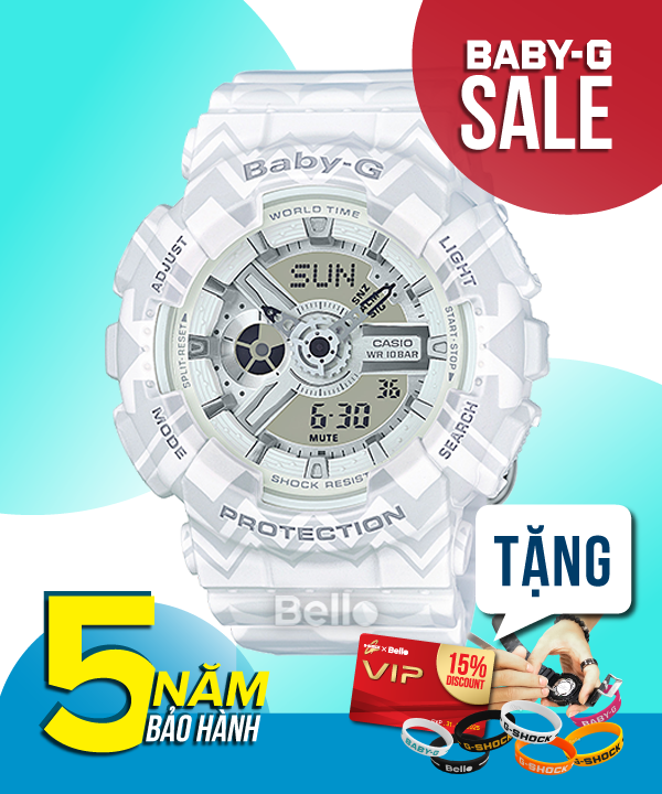 Baby-G BA-110TP-7A - Đồng hồ Casio Baby-G Chính hãng - G-Shock Nữ Giá rẻ