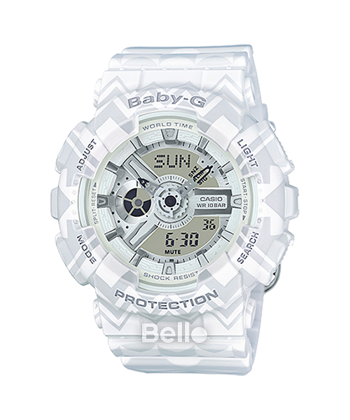 BA-110TP-7A - Đồng hồ Casio G-Shock chính hãng - Vỏ và dây đeo có hoa văn bộ lạc và cổ điển