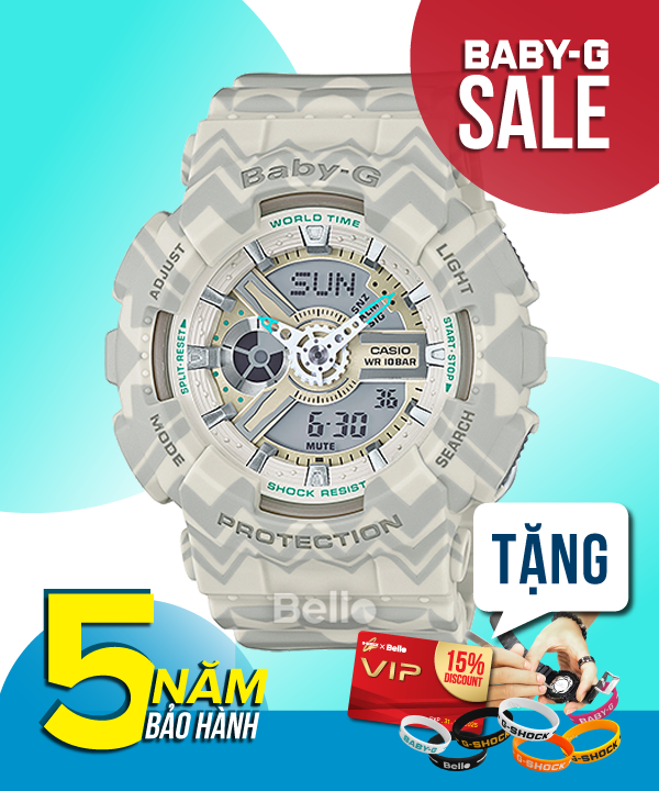 Baby-G BA-110TP-8A - Đồng hồ Casio Baby-G Chính hãng - G-Shock Nữ Giá rẻ
