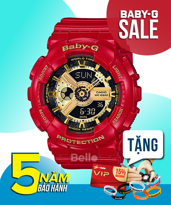 Baby-G BA-110VLA-4A - Đồng hồ Casio Baby-G Chính hãng - G-Shock Nữ Giá rẻ