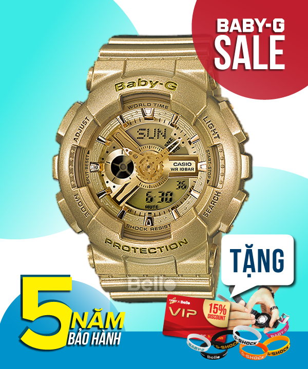 Baby-G BA-111-9A - Đồng hồ Casio Baby-G Chính hãng - G-Shock Nữ Giá rẻ