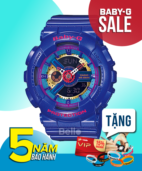 Baby-G BA-112-2A - Đồng hồ Casio Baby-G Chính hãng - G-Shock Nữ Giá rẻ