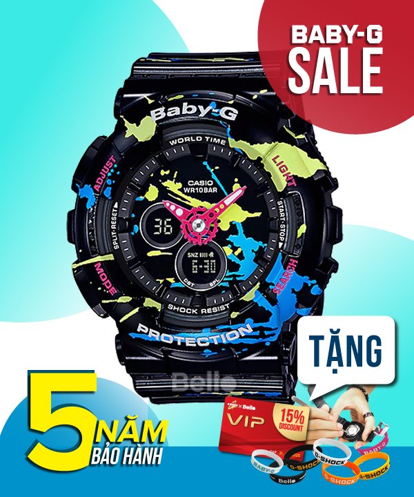 Baby-G BA-120SPL-1A - Đồng hồ Casio Baby-G Chính hãng - G-Shock Nữ Giá rẻ