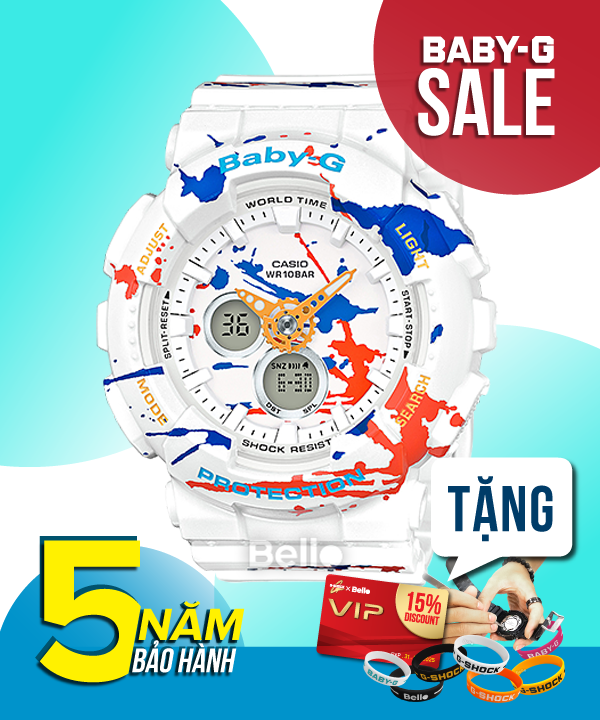 Baby-G BA-120SPL-7A - Đồng hồ Casio Baby-G Chính hãng - G-Shock Nữ Giá rẻ
