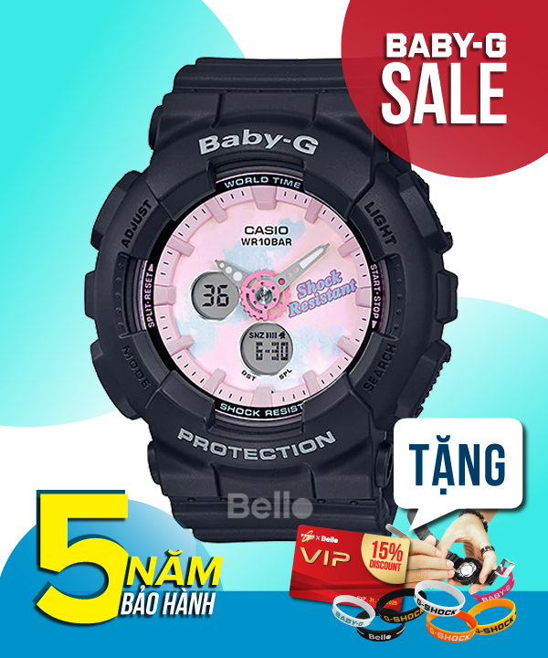Baby-G BA-120T-1A - Đồng hồ Casio Baby-G Chính hãng - G-Shock Nữ Giá rẻ