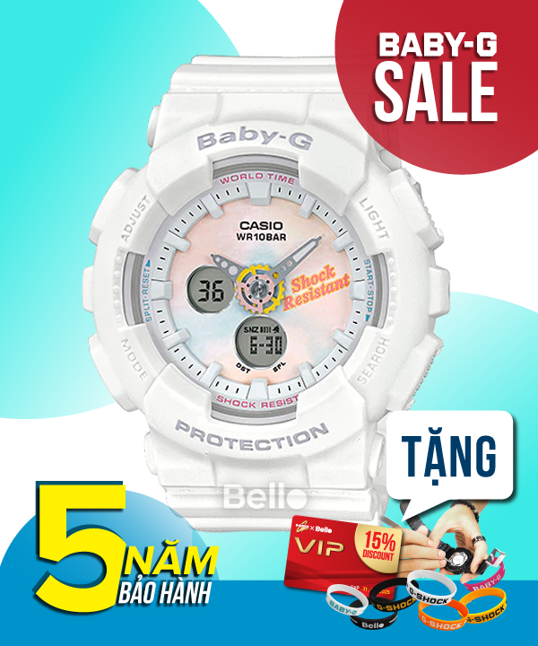 Baby-G BA-120T-7A - Đồng hồ Casio Baby-G Chính hãng - G-Shock Nữ Giá rẻ