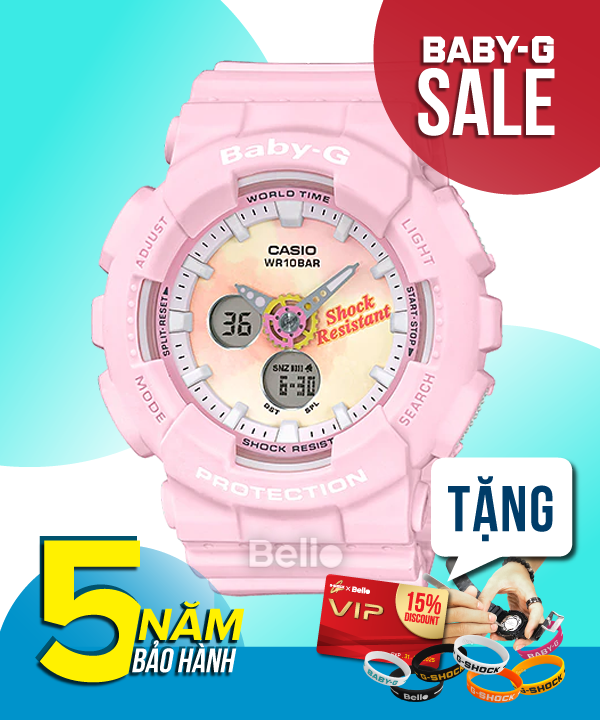 Baby-G BA-120TG-4A - Đồng hồ Casio Baby-G Chính hãng - G-Shock Nữ Giá rẻ