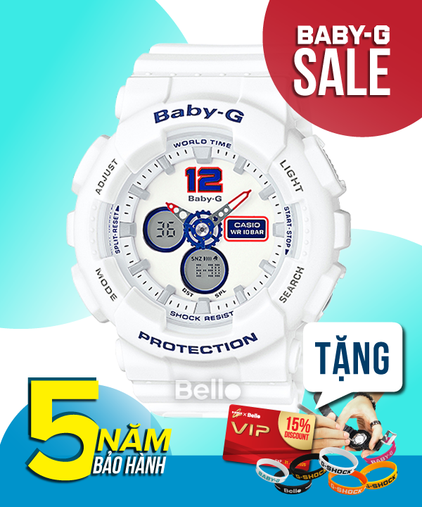 Baby-G BA-120TR-7B - Đồng hồ Casio Baby-G Chính hãng - G-Shock Nữ Giá rẻ