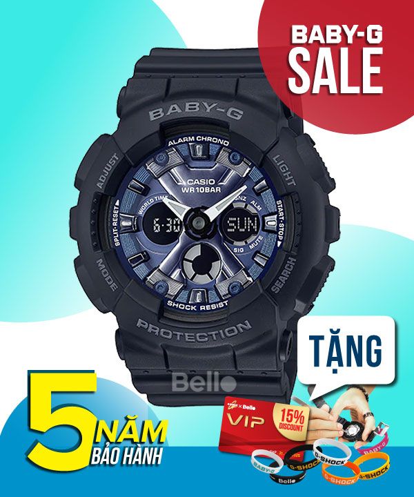 Baby-G BA-130-1A2 - Đồng hồ Casio Baby-G Chính hãng - G-Shock Nữ Giá rẻ