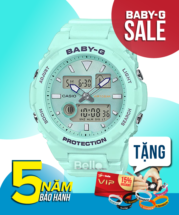 Baby-G BAX-100-3A - Đồng hồ Casio Baby-G Chính hãng - G-Shock Nữ Giá rẻ