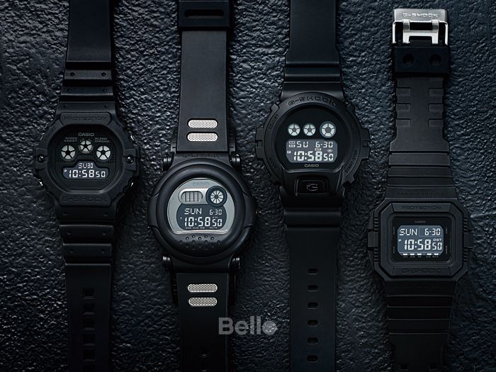 DW-6900BBA-1 - Đồng hồ Casio G-Shock chính hãng - Ba chỉ báo mặt số riêng biệt.
