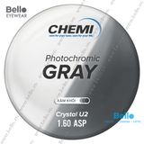  Tròng Kính Đổi Màu Chemi Sun Guard Photo Gray Crystal U2 Xám Khói 