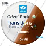  Tròng Kính Đổi Màu Essilor Transitions Gen 8 Hổ Phách Amber 