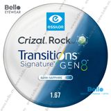  Tròng Kính Đổi Màu Essilor Transitions Gen 8 Xanh Biển Sapphire Blue 