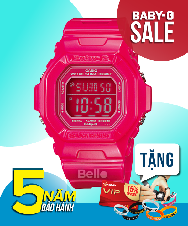 Baby-G BG-5601-4 - Đồng hồ Casio Baby-G Chính hãng - G-Shock Nữ Giá rẻ