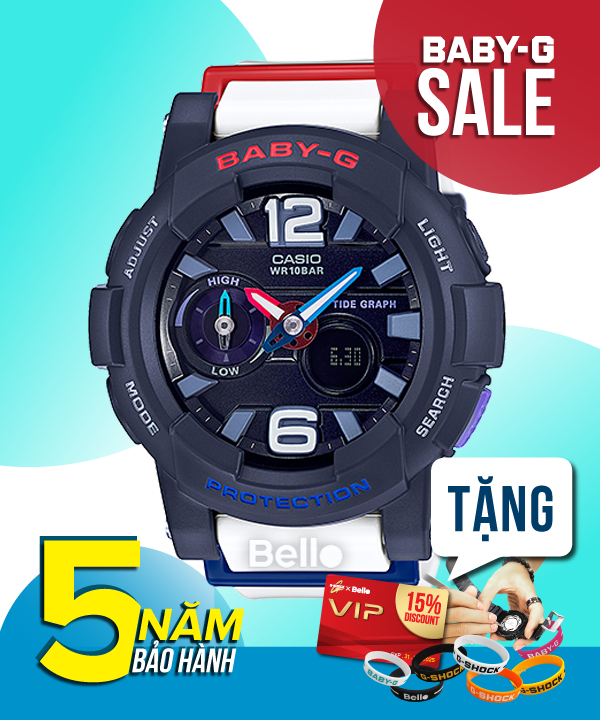 Baby-G BGA-180-2B2 - Đồng hồ Casio Baby-G Chính hãng - G-Shock Nữ Giá rẻ