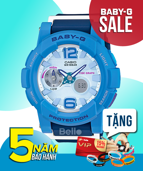 Baby-G BGA-180-2B3 - Đồng hồ Casio Baby-G Chính hãng - G-Shock Nữ Giá rẻ