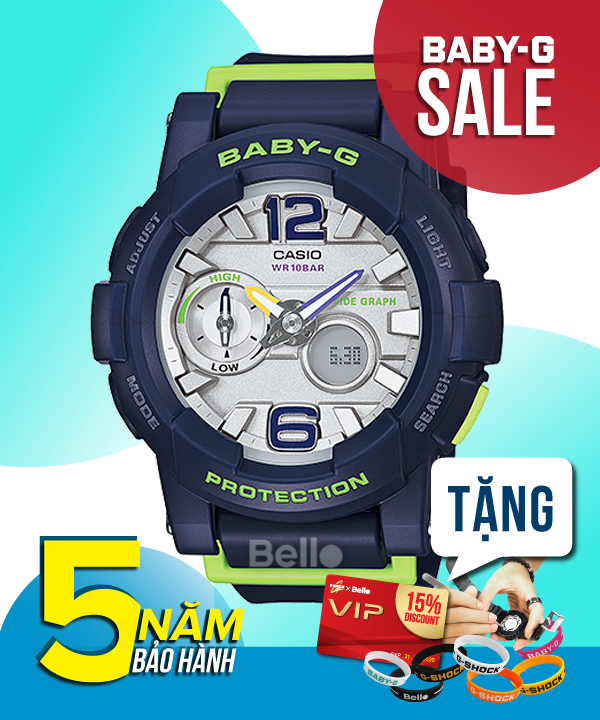 Baby-G BGA-180-2B - Đồng hồ Casio Baby-G Chính hãng - G-Shock Nữ Giá rẻ