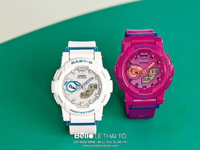 BGA-185FS-7A - Đồng hồ Casio G-Shock chính hãng - Kết hợp kim-số và màn hình số lớn cho phép đọc thời gian dễ dàng hơn, phong cách độc đáo.