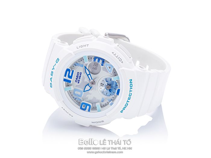 BGA-190-7B - Đồng hồ Casio G-Shock chính hãng - 2 giờ hiện hành, thiết kế mặt bản đồ thế giới