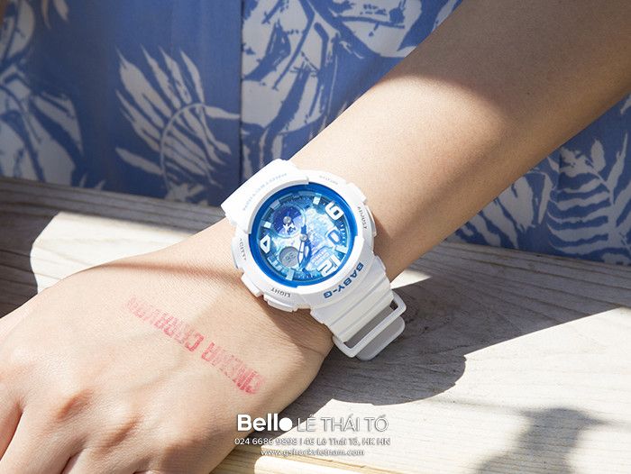 BGA-190GL-7B - Đồng hồ Casio G-Shock chính hãng - Kim phút của mặt số có hình máy bay.