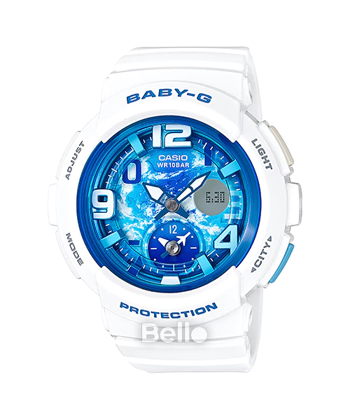 BGA-190GL-7B - Đồng hồ Casio G-Shock chính hãng - Kim phút của mặt số có hình máy bay.