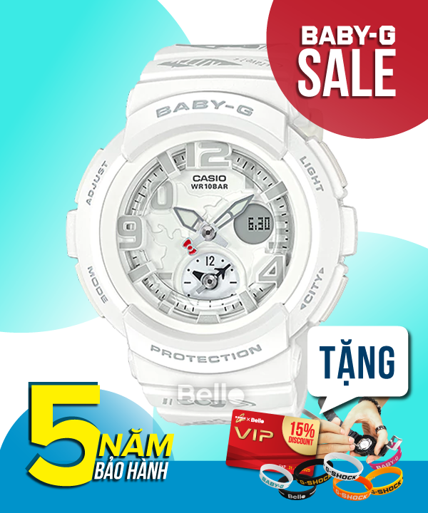 Baby-G Hello Kitty BGA-190KT-7B - Đồng hồ Casio Baby-G Chính hãng - G-Shock Nữ Giá rẻ