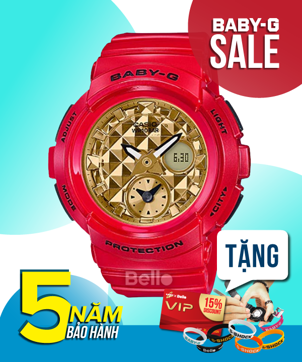 Baby-G BGA-195VLA-4A - Đồng hồ Casio Baby-G Chính hãng - G-Shock Nữ Giá rẻ