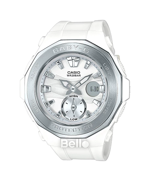 BGA-220-7A - Đồng hồ Casio G-Shock chính hãng - Mặt đồng hồ thể hiện hình ảnh 3D của những làn sóng xô dạt và các biến thể màu.