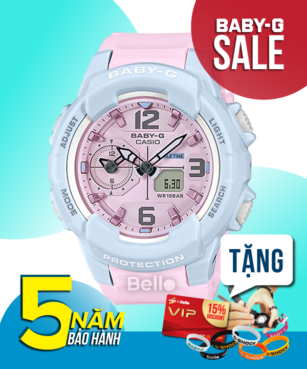 Baby-G BGA-230PC-2B - Đồng hồ Casio Baby-G Chính hãng - G-Shock Nữ Giá rẻ