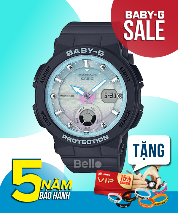 Baby-G BGA-250-1A2 - Đồng hồ Casio Baby-G Chính hãng - G-Shock Nữ Giá rẻ