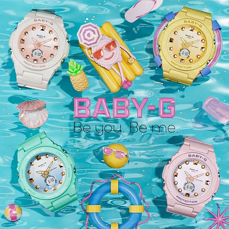  [Pin Miễn Phí Trọn Đời] BGA-320-7A1 - Đồng hồ Casio Baby-G - Tem Vàng Chống Giả 