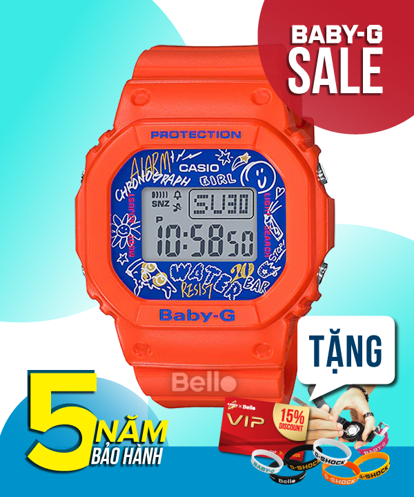 Casio Baby-G BGD-560SK-4 - Casio Baby-G chính hãng - Họa tiết Graffiti mạnh mẽ