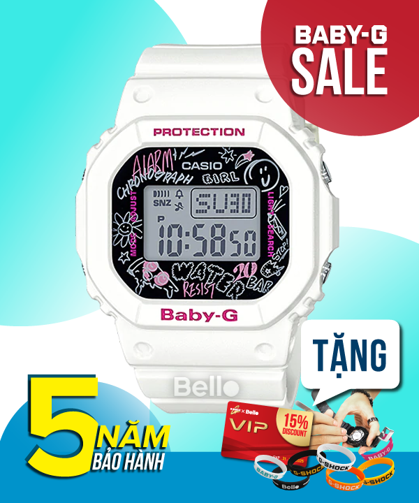 Casio Baby-G BGD-560SK-7 - Casio Baby-G chính hãng - Họa tiết Graffiti mạnh mẽ