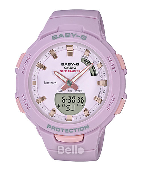  [Pin Miễn Phí Trọn Đời] BSA-B100-4A2 - Đồng hồ Casio Baby-G - Tem Vàng Chống Giả 