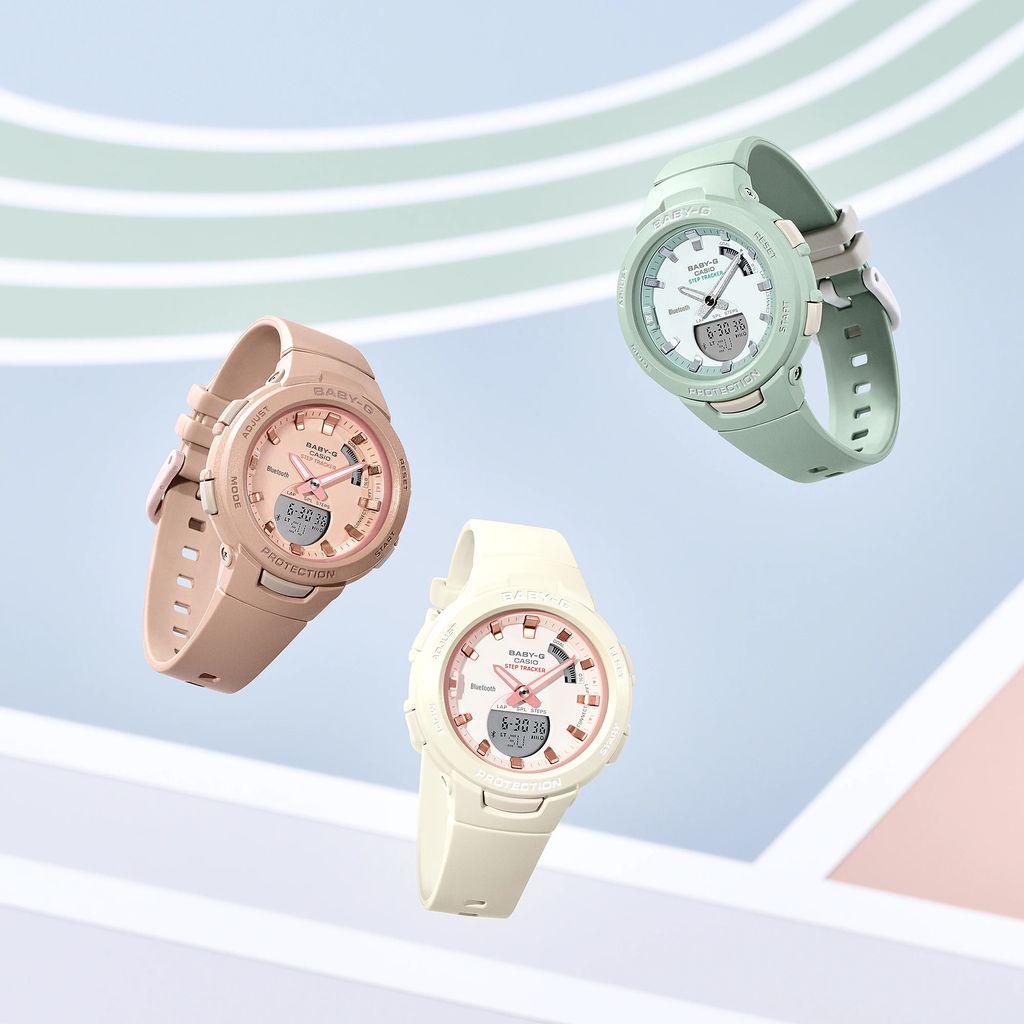  [Pin Miễn Phí Trọn Đời] BSA-B100CS-4A - Đồng hồ Casio Baby-G - Tem Vàng Chống Giả 