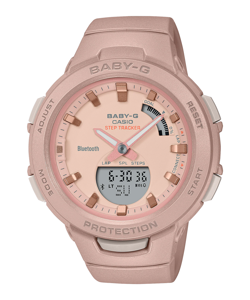  [Pin Miễn Phí Trọn Đời] BSA-B100CS-4A - Đồng hồ Casio Baby-G - Tem Vàng Chống Giả 