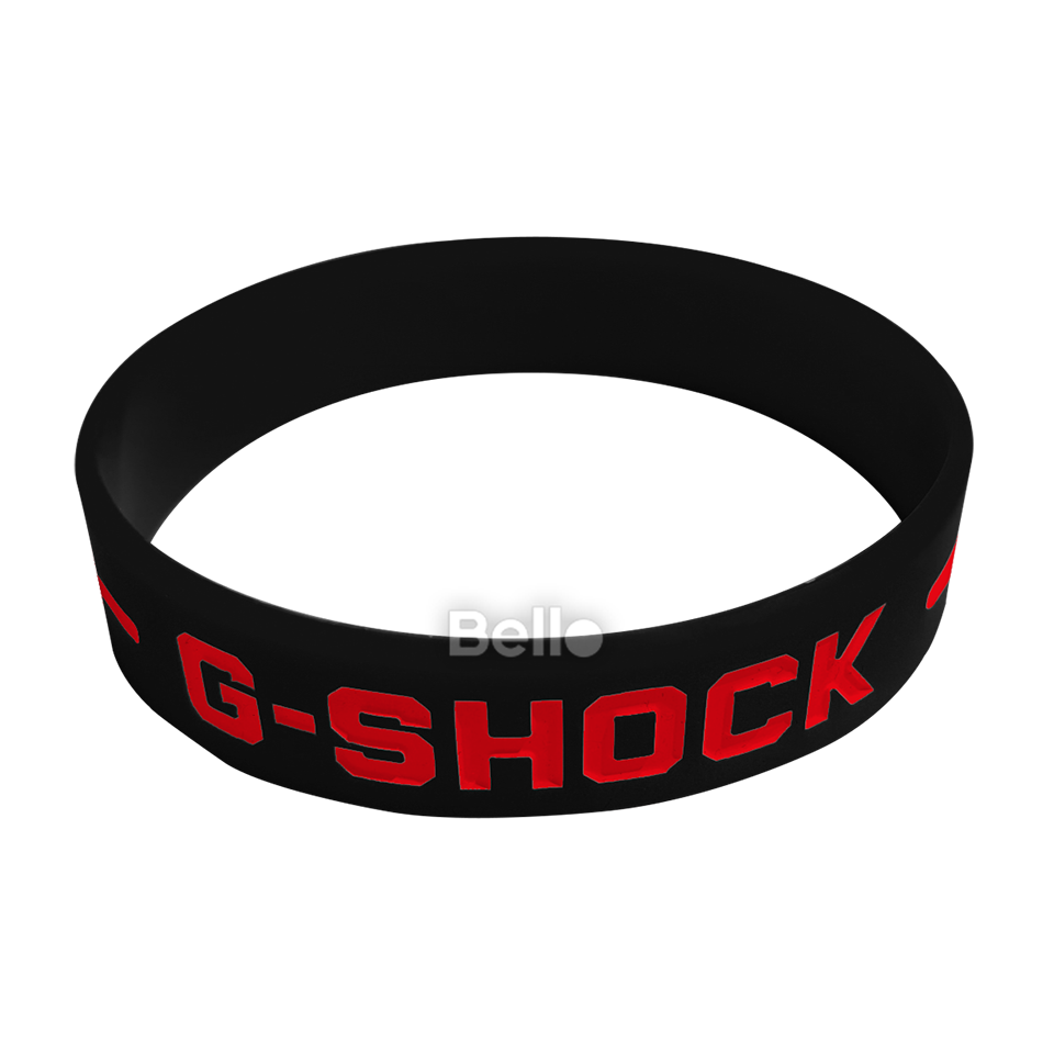Vòng G-Shock Bello Đen chữ đỏ (10 chiếc)