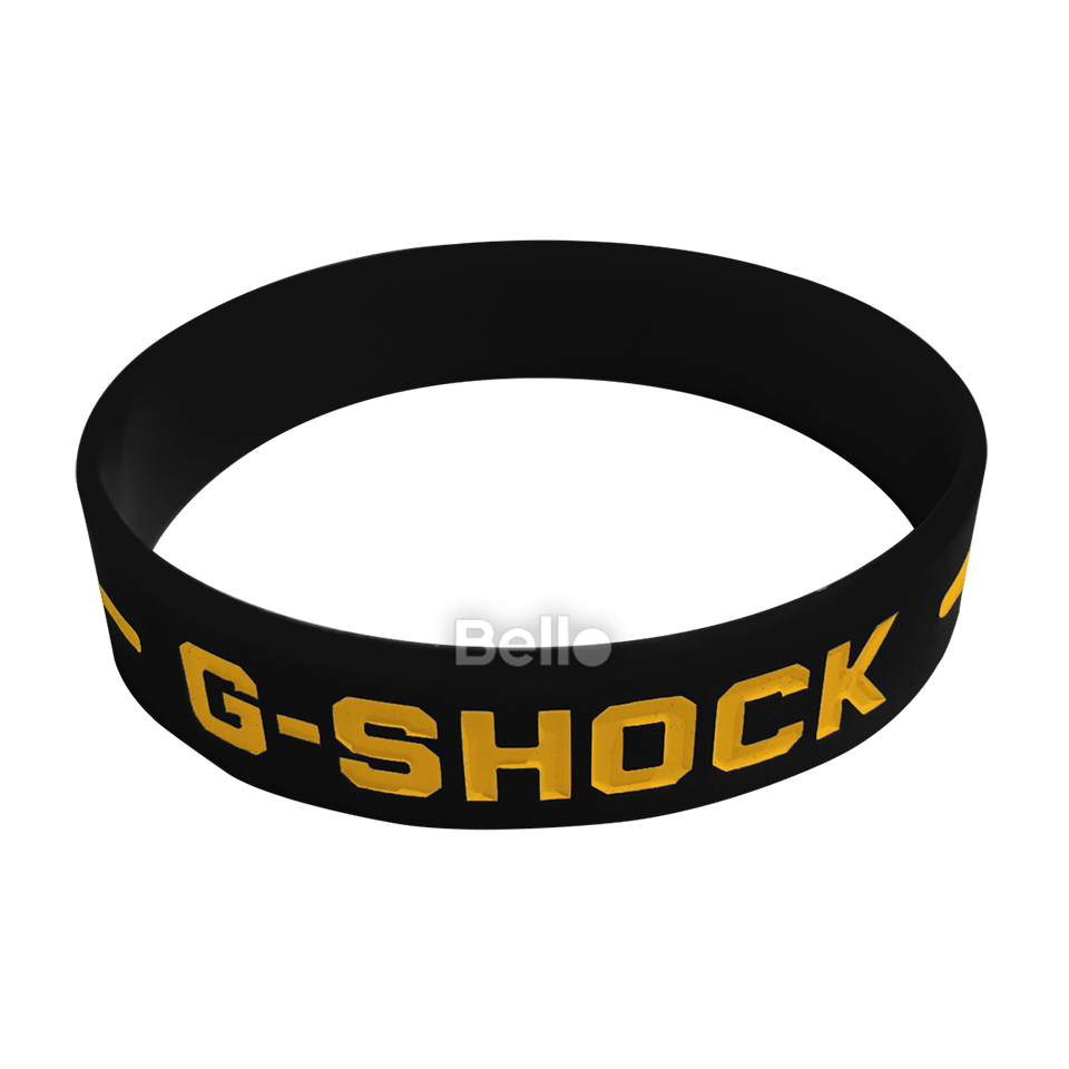 Vòng G-Shock Bello Đen chữ vàng (10 chiếc)