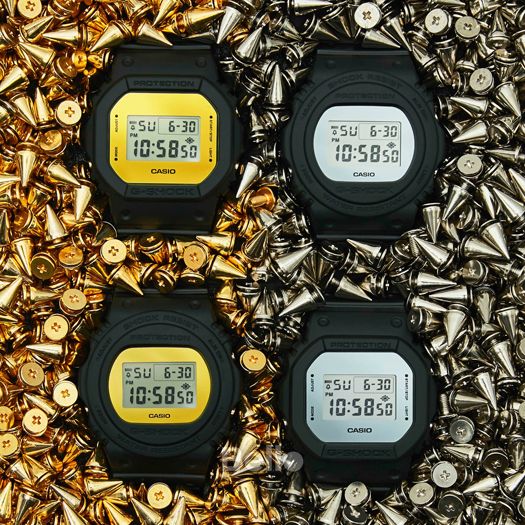DW-5600BBMB-1 - Đồng hồ Casio G-Shock chính hãng - Mặt Gương Vàng