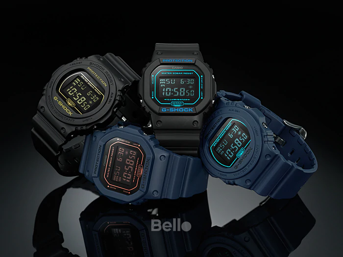 DW-5600BBM-2 - Đồng hồ Casio G-Shock chính hãng DW-5600 màu đơn sắc nguyên thủy