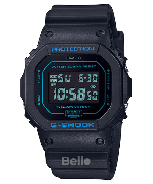 DW-5600BBM-1 - Đồng hồ Casio G-Shock chính hãng DW-5600 màu đơn sắc nguyên thủy