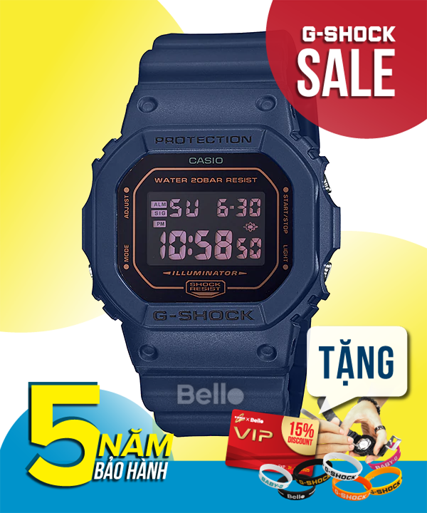DW-5600BBM-2 - Đồng hồ Casio G-Shock chính hãng DW-5600 màu đơn sắc nguyên thủy