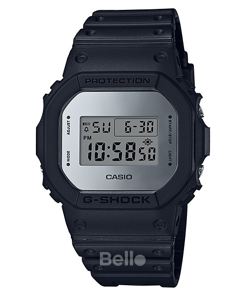 DW-5600BBMA-1 - Đồng hồ Casio G-Shock chính hãng - Mặt gương bạc