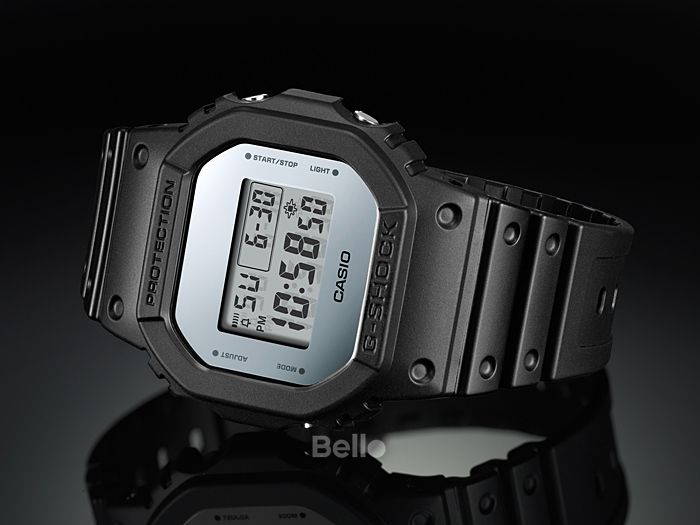 DW-5600BBMA-1 - Đồng hồ Casio G-Shock chính hãng - Mặt gương bạc