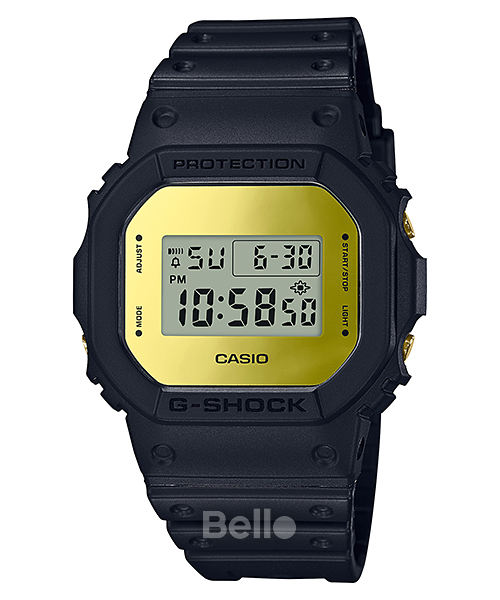 DW-5600BBMB-1 - Đồng hồ Casio G-Shock chính hãng - Mặt Gương Vàng