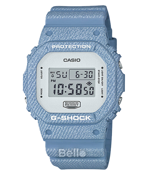 DW-5600DC-2 - Đồng hồ Casio G-Shock chính hãng - Họa tiết vải jean năng động cá tính.