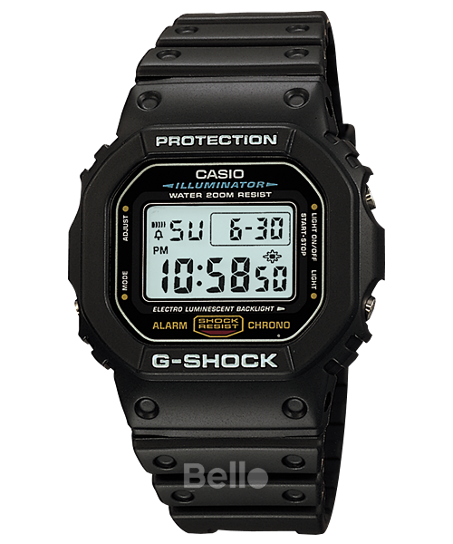  [Pin Miễn Phí Trọn Đời] DW-5600E-1VDF - Đồng hồ G-Shock Nam - Tem Vàng Chống Giả 