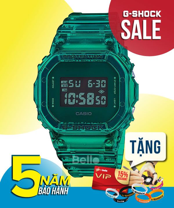 DW-5600SB-3 - Đồng hồ Casio G-Shock chính hãng - Bảo hành 5 năm, thay pin trọn đời
