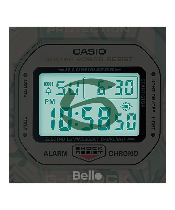 DW-5600SLG-7 - Đồng hồ Casio G-Shock chính hãng - Mẫu SHICHI-FUKU-JIN (Thất Phúc Thần)
